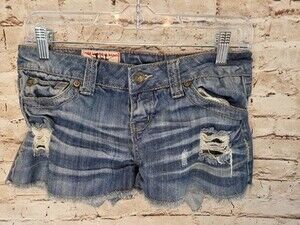 1st Junior Shorts Size 7 Y2K Cut Off Shorts Junior Vintage Shorts